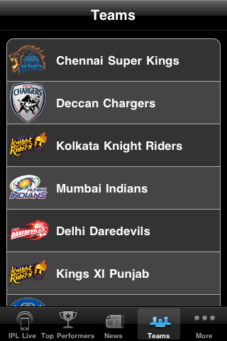 IPL T20 mobile app