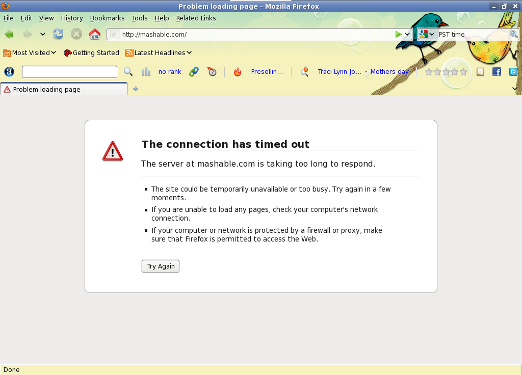 mashable down
