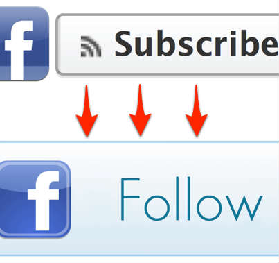 Facebook Changes Subscribe Button to Follow