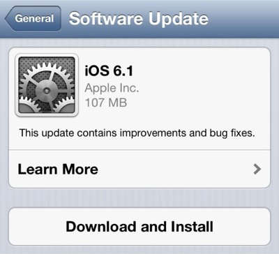 Apple Launches iOS 6.1