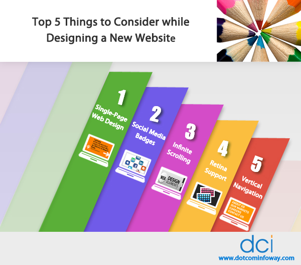 Top 5 Things to Consider While Designing a New Website