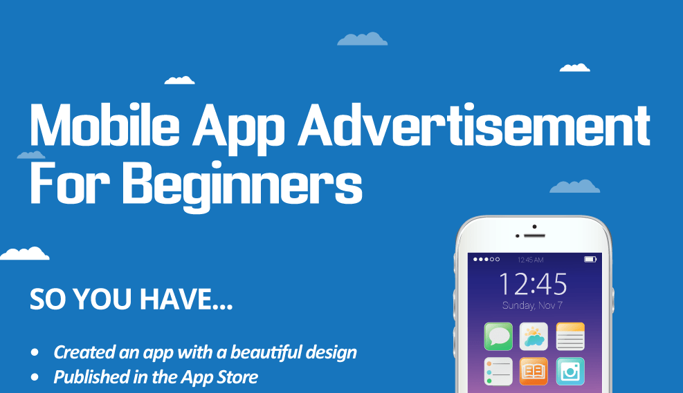 mobile app advertisement infographic thumb