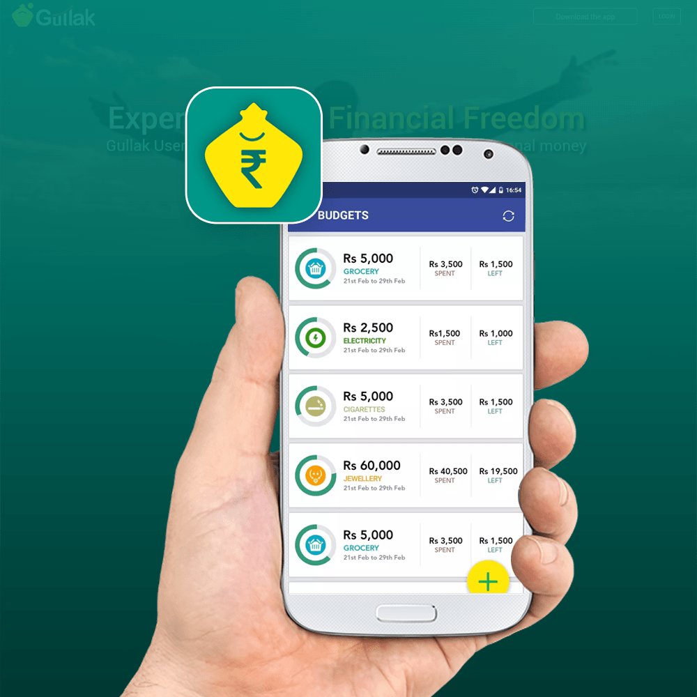 Gullak Finance Apps Marketing Portfolio, SMS Based Tracking Apps