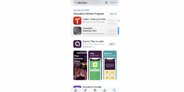 App Store Search Results