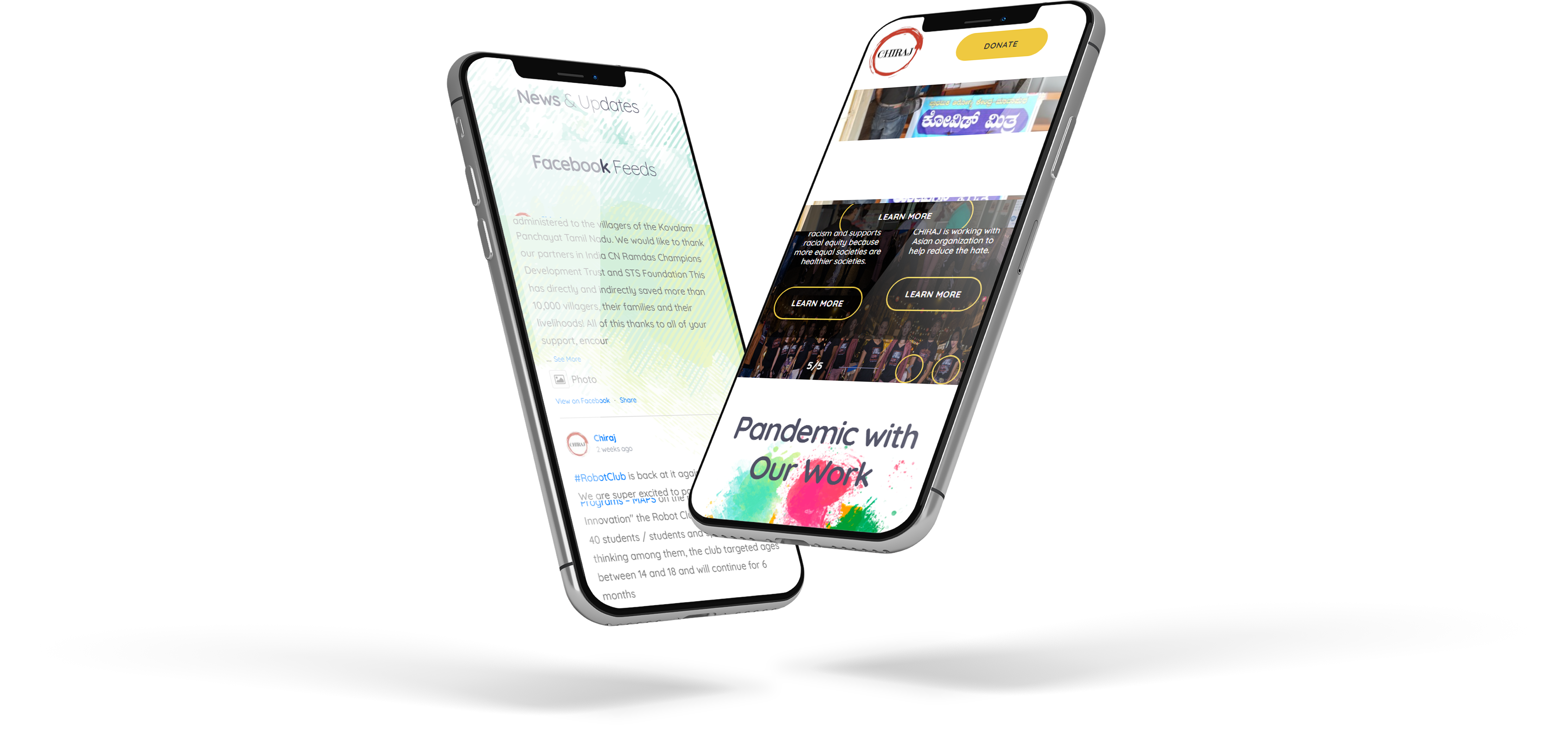 mobile chiraj website portfolio