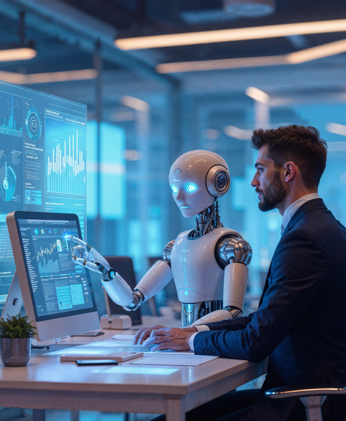 man-robot