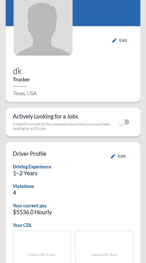 Driver app 1 Driver app 1