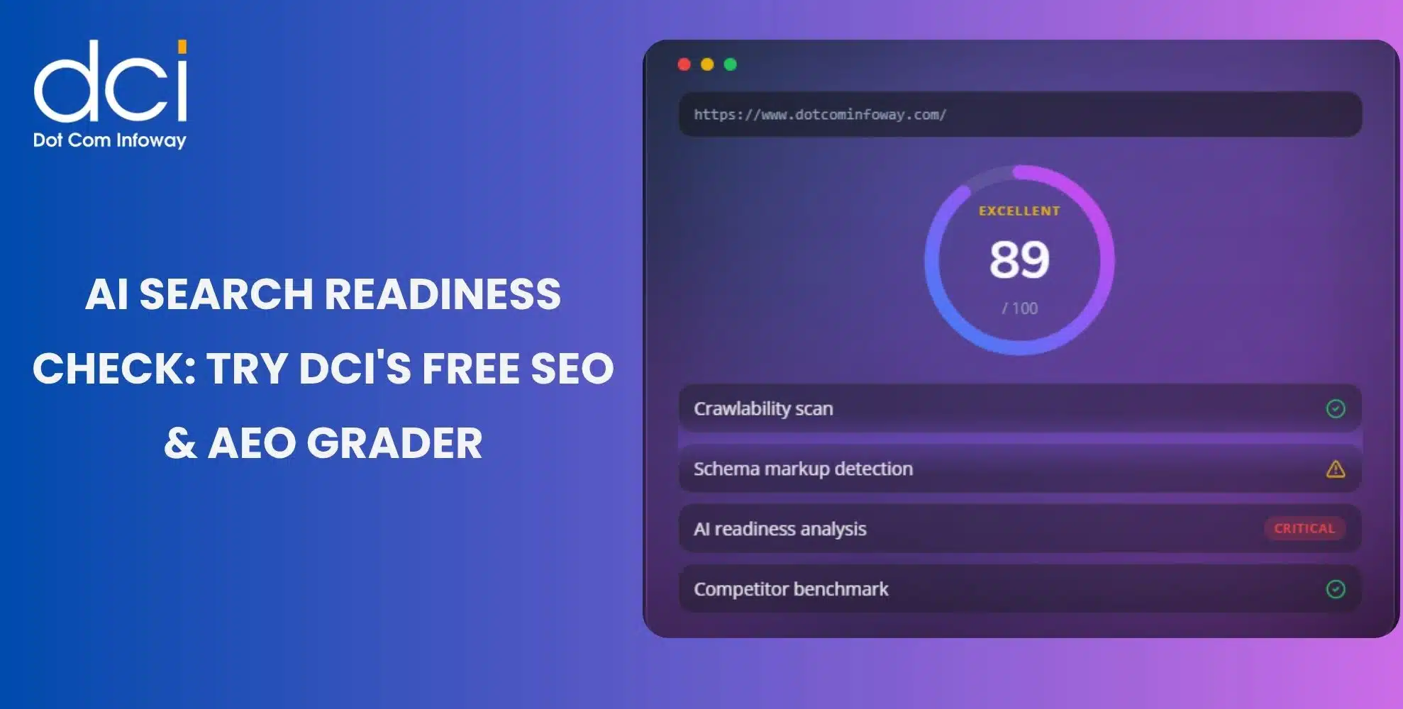 AI Search Is Reshaping Discovery: Use DCI’s Free SEO & AEO Grader Tool to Measure Your Website’s Readiness