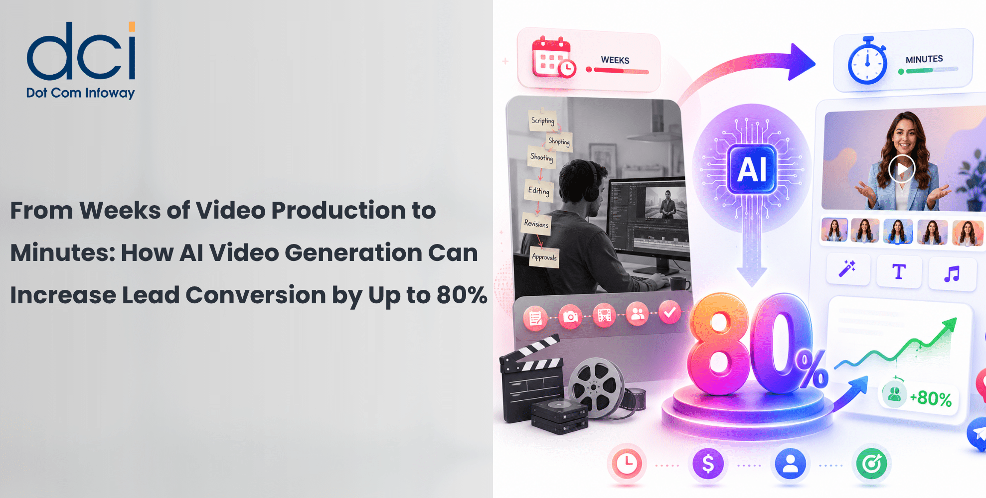 From Weeks of Video Production to Minutes: How AI Video Generation Can Increase Lead Conversion by Up to 80%