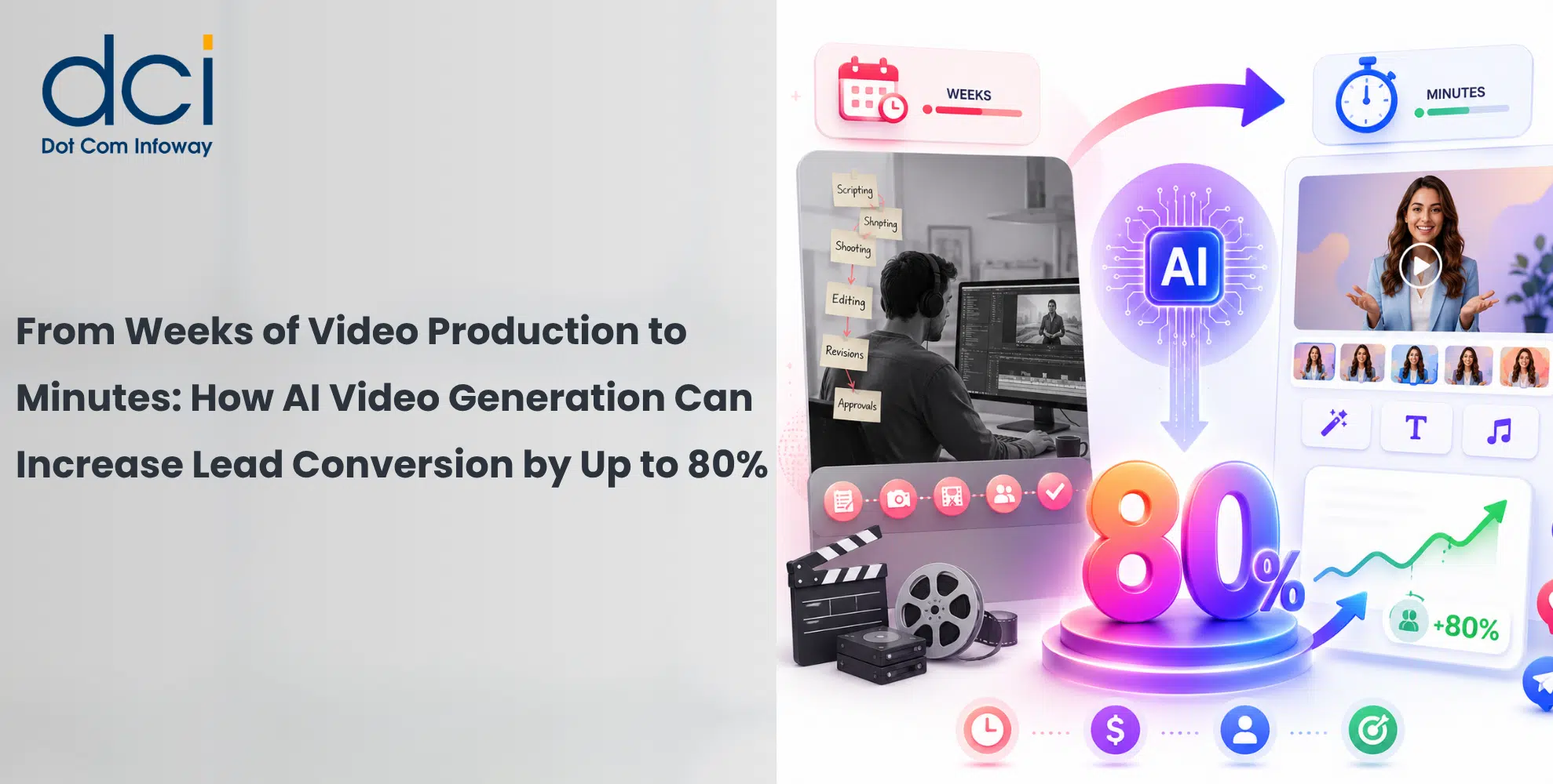 From Weeks of Video Production to Minutes: How AI Video Generation Can Increase Lead Conversion by Up to 80%